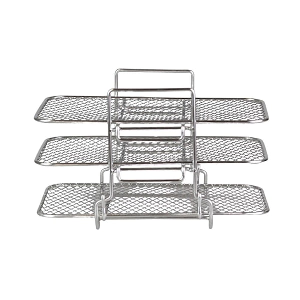 Dobbelt Airfryer Stativ kompatibelt med Ninja Multi-lags Dehydrator Stativ 304 Rustfrit Stål Dobbelt Airfryer Stativ Airfryer Tilbehør