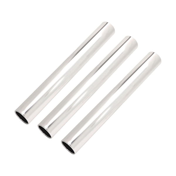 3st aluminiumlegering banfältstafettbatonger Spårbatonger Raceutrustning för löparlopp Team för löparlopp utomhus studentstafettevenemang Silver
