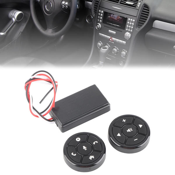 Ratstyring Trådløs Bluetooth Radio Navigation Svarstelefon Fjernbetjeningsknapper 10 knapper