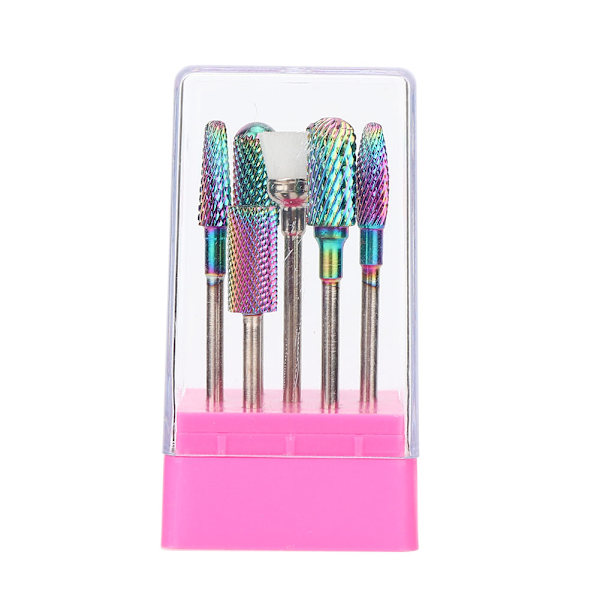 7st Professionellt Nail Art-sliphuvud Borttagning av död hud Nagelslipning Polerhuvud Färg Tungsten Stål sliphuvuden