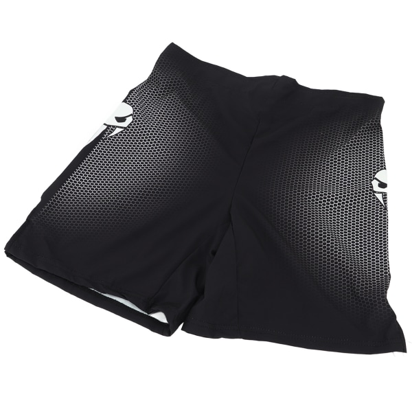 Sport Shorts Mænd Lounge Lige Benet Lidt Elastisk Midje Shorts Trykte Shorts til Boksning Vandring Sort XL