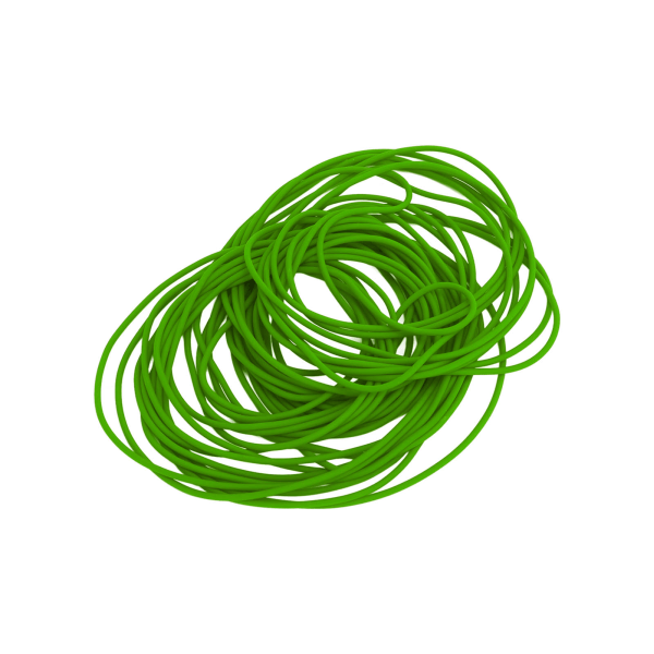 10M latexgummirör högt elastiskt slangband för träningsövningar Diameter 2,2 mmFluorescerande grönt