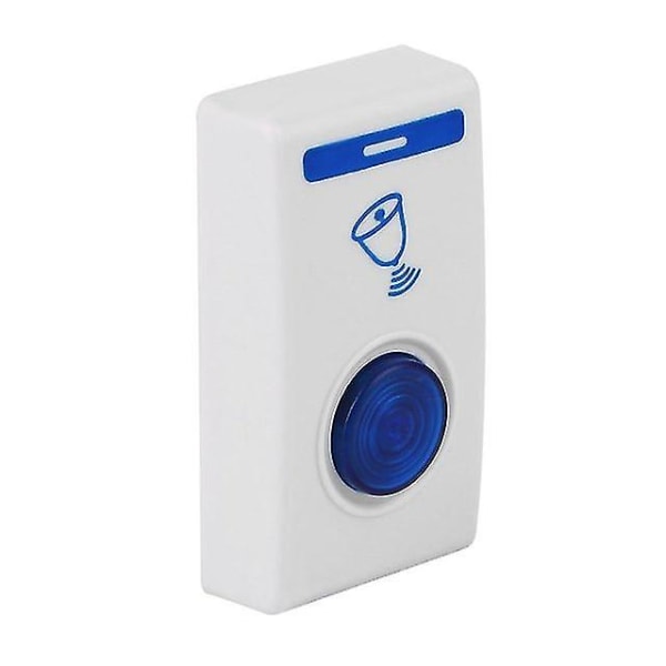 504d Led trådløs klokkeklokke Dørklokke &amp; Trådløs fjernkontroll 32 Tune Songs White Home Security Bruk Smart Door Bell