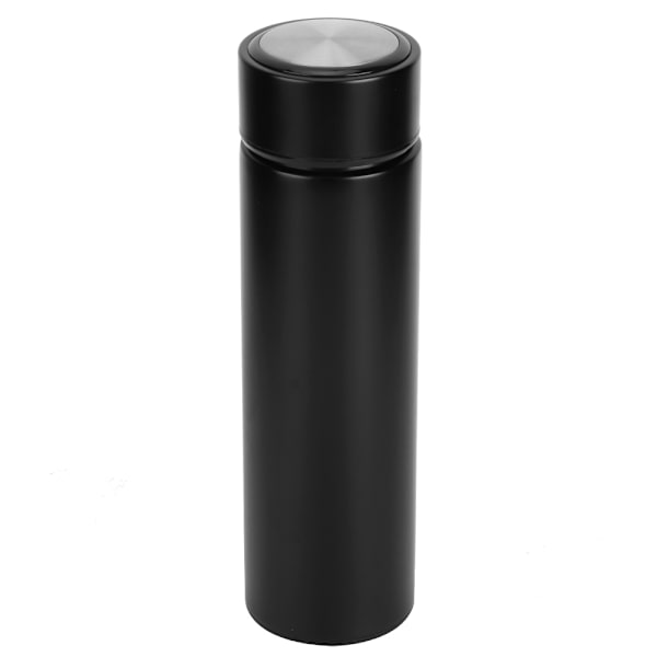 500 ml Vakuumkop Enkel Moderne Rustfrit Stål Isolering Vandflaske til Hjem/Kontor Brug Mat Sort