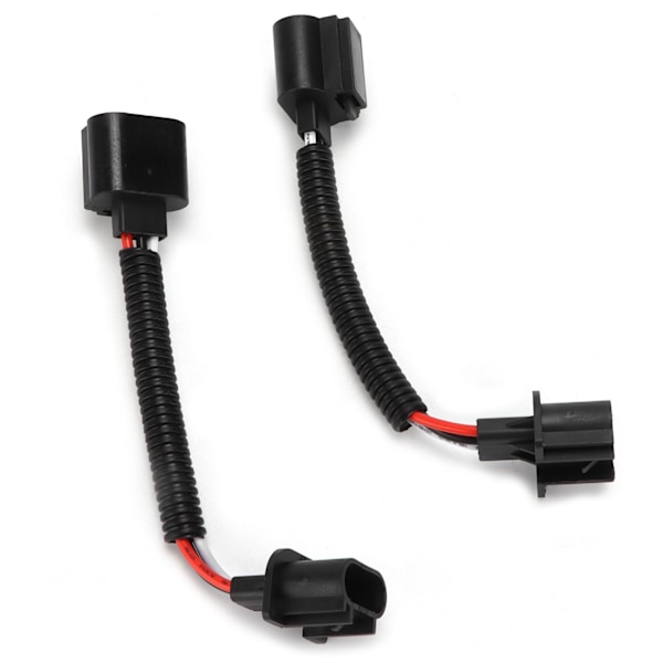 2 stk H13 9008 Han til Hunn Ledningsnett Adapter for Bil Frontlys Tåkelys Universal