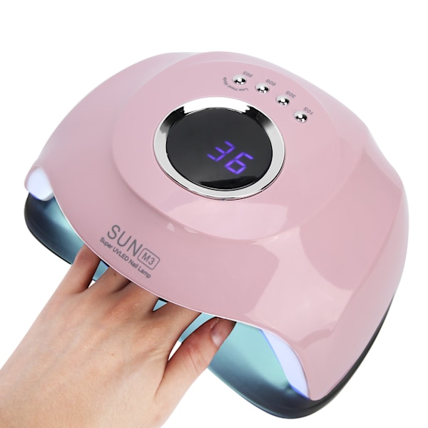 180W Intelligent LED UV Neglelampe Gel Polish Hærdende Maskine Manikyrværktøj (100-240V)EU-stik