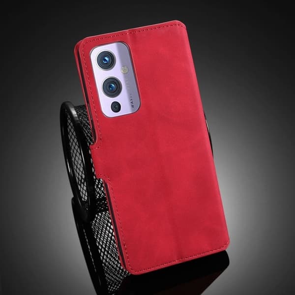 DG.Ming Retro OnePlus 9 etui - Rød Röd red