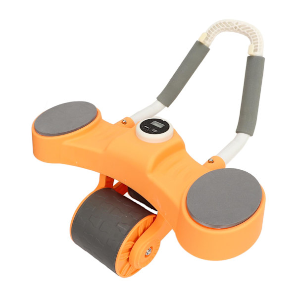 Dobbelt runde mavehjul Roller Home Abdominal Wheel Hjem Gym Fitnessudstyr til mænd Kvinder Core Workouts Orange