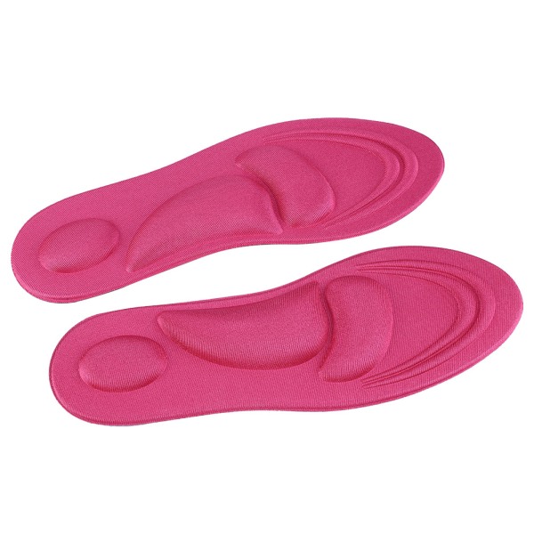 Ortotiske indlægssåler Flade fødder Arch Support Memory Foam indlægssål Sko Pad Comfort Rose Red til kvinder