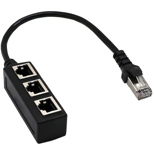 Verkko 1-3-porttinen Ethernet-sovitinkaapeli, verkkokaapelin jakaja, Ethernet yksi-kolme -jatkokaapeli
