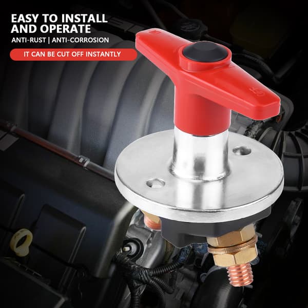 12V-60V Car Universal Quick Key Battery Disconnect Switch Power Isolator