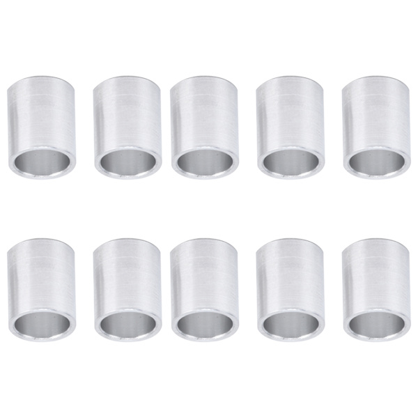 10 stk aluminiumlegerings afstandsholder runde, ikke-gevindede, fritstående støttebeslag Ydre diameter 10mm12mm