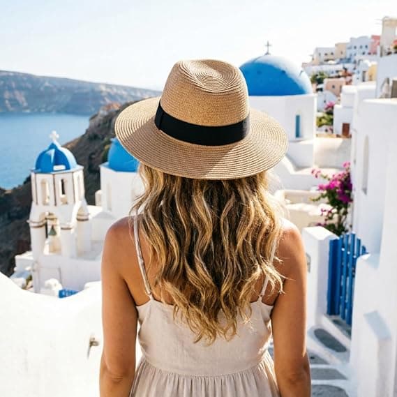 Dame Fedora Strå Solhat UPF 50+ Panama Strandhat Sammenfoldelig Bred Skygge Rejsehat Coffee