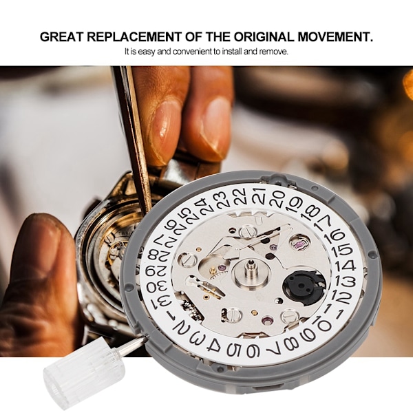 Automatisk rörelsedatumklocka Armbandsur Reparationstillbehör (NH35 Single Calendar)