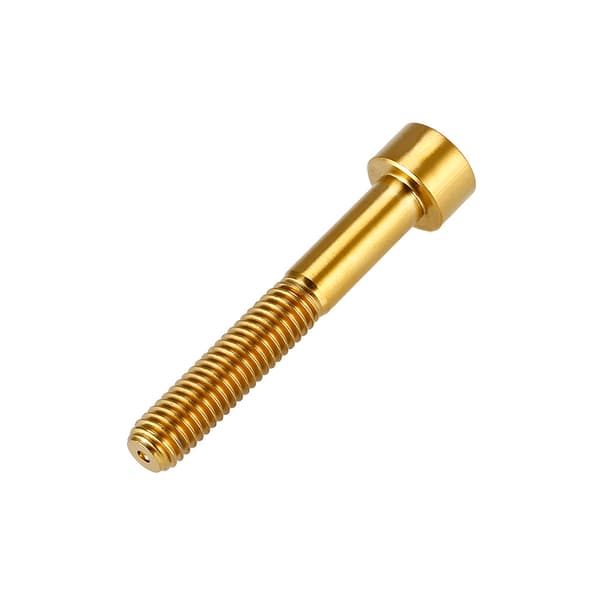 1 st Titanium Bicycle Headset Stem M6 Thread Bolt Bicycle Accessories (Gold M6-40)