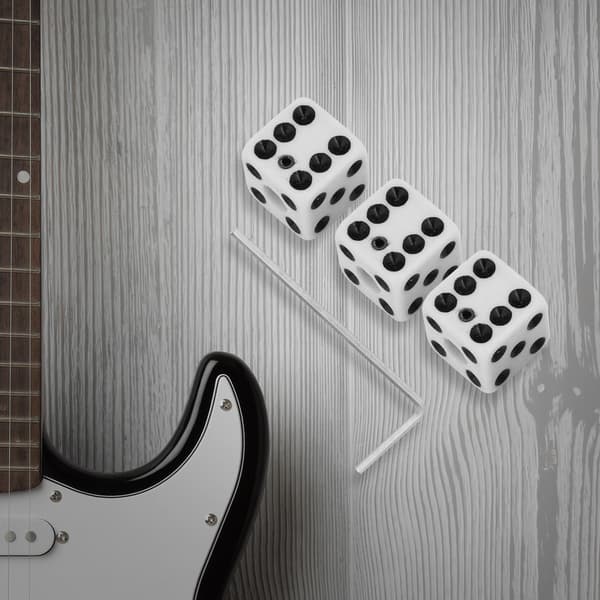 3 stk. Slitesterke hastighetsknotter for elektrisk gitar, volumtonekontroll