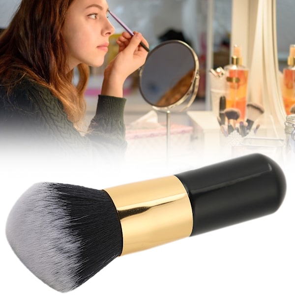 Stor lös pulverborste Mjukt långt hår Blush Foundation Brush WetDry Cosmetic Tool