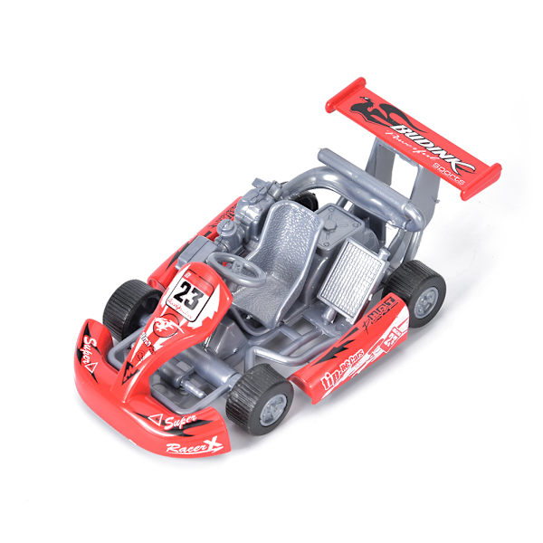Skala 1:32 Legering bilmodell High Go Kart Racing Car Trekk-og-slipp leketøy modell (rød)