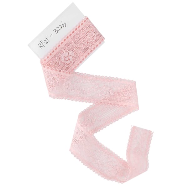 Blondebånd Pink Bølgemønster Nylon Dekorativ Kant Syartikler 3 cm Bred 10 Yards Lang