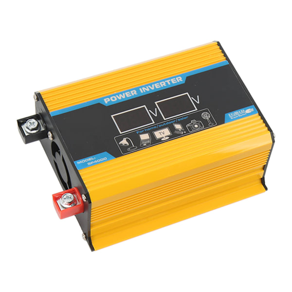 300W Modifierad Sine Wave Inverter USB Car Power Inverter Adapter LED Display 12V till 220V Gul