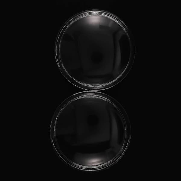 2 st/set 90 mm dimljuslampor härdat glas imfri ersättning Läpinäkyvä väri