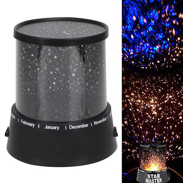 Plast Sky Star Night Light LED-projektionsdekorationslampa för julklapp i sovrummet