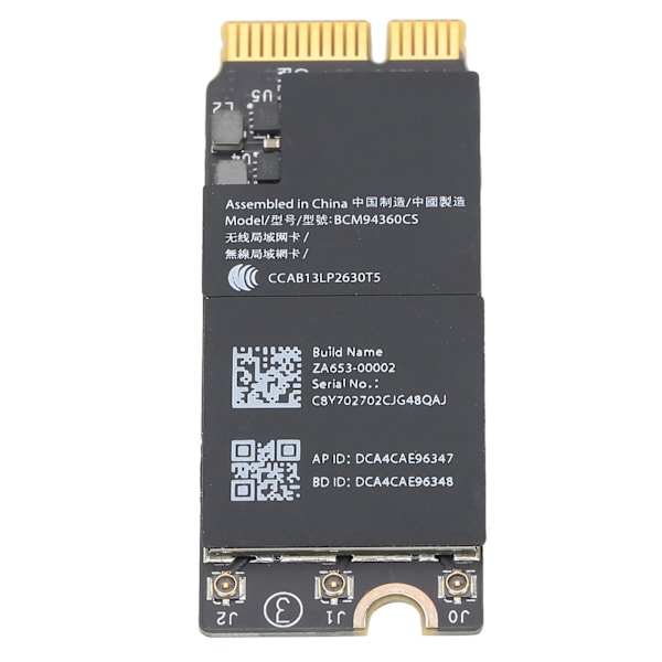 Trådlöst nätverkskort Gigabit Bluetooth 4.0 för OS X-bärbar dator Pro A1425 A1502 A1398 BCM94360CS