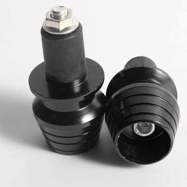 1 Par Motorcykel Styrpropper Aluminium Legering Styrgreb Endestykker Modifikations Tilbehør Sort