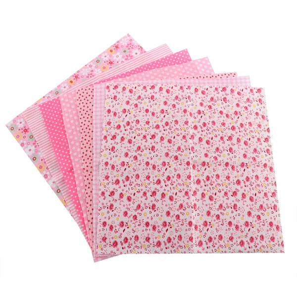 3 typer 7 st 50*50 cm Bomullstyg DIY Assorted Squares PreCut Sängkläder Svit Quarters Bundle