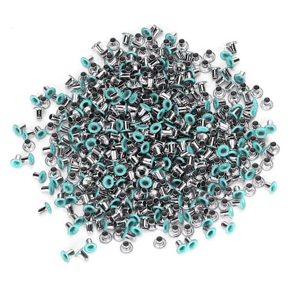 500 kpl Messinkisiä Purjerenkaita 2mm Sisäreikä Värikäs Grommets-sarja Vaatteille Kengille Laukku DIY Käsityöt Vihreä