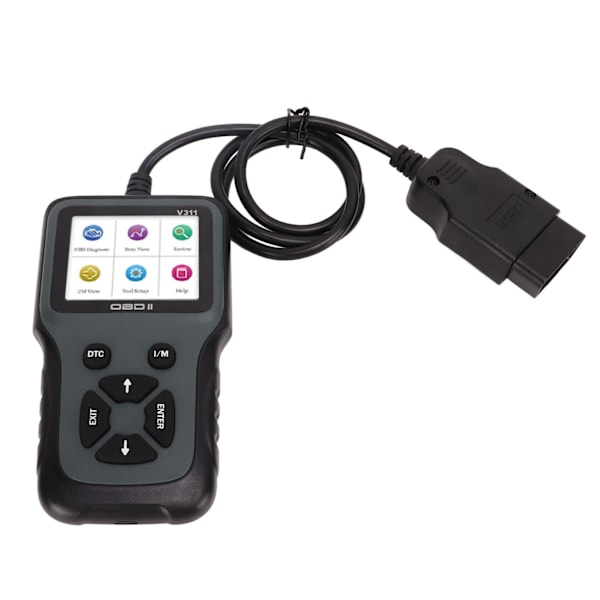 OBD2-scanner OBDII 9‑16V diagnostisk scanningsværktøj LCD-skærm Fejlkodelæser scanningsværktøj