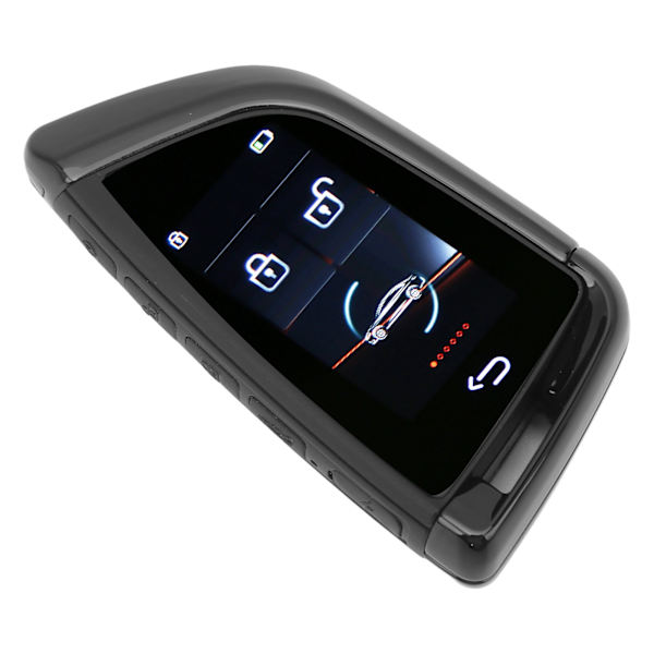 Smart fjärrkontroll Bilnyckel LCD-skärm Anti Lost Bluetooth 5.0 Keyless Entry Autolås Nyckelbricka för ett klick Start Bil Svart