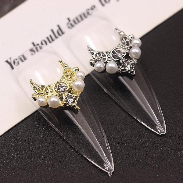 Manicure smykker Xingyue Zircon Style Pearl Luxury 10 STK TYPE 1