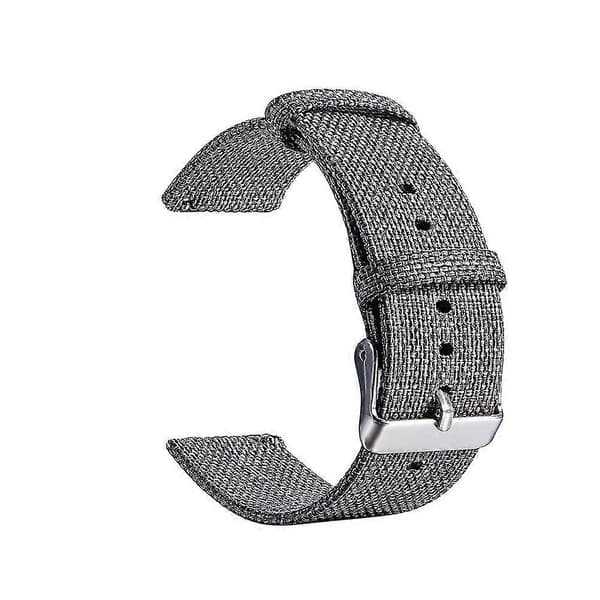 23 cm justerbar blød lærredsrem til smartur som erstatning for Fitbit Blaze Purple