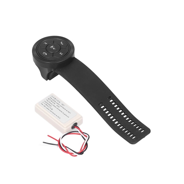 Ratstyringskontrol Smart Trådløs 7 Taster Sort Ratstyringscontroller med Opbevaringsboks til Universal Bilindretning