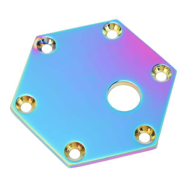 70mm Rattstyr Hornknappskydd Hexagonal Plattlock för 6 Håls Racingrattknappar