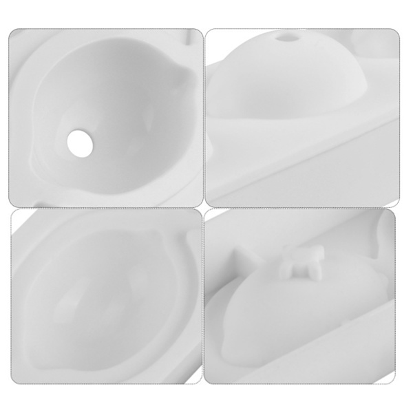 4-hulls sitronformede kakeformer Silikonmousse kakeformer muffinsbakeform