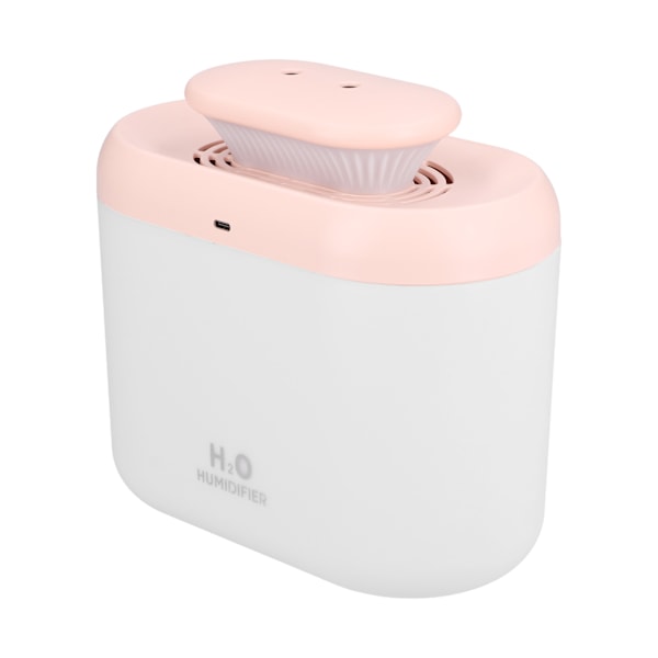 Mist Luftfuktare 3500ml Stor Kapacitet Tyst Diffuser med Nattlampa för Hemmakontor Rosa