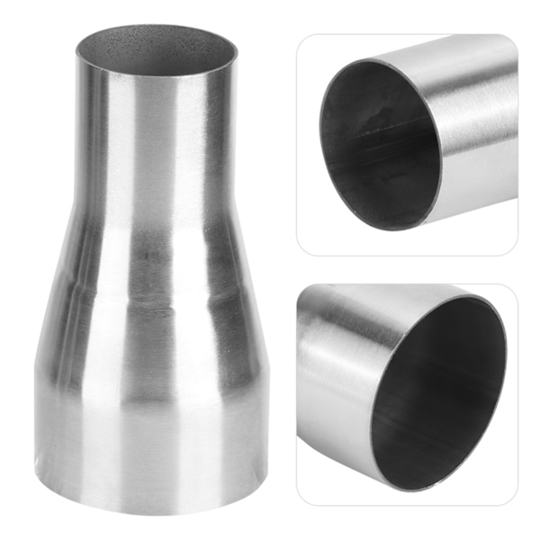 Universal rustfrit stål udstødningsrørkobling Slange adapter Reducer Modificeret del 51MM / 76MM
