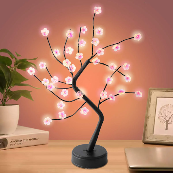 LED-Bonsai 4 väriä Valoa 108 LED-lampulla Koti Sisustus Kaukosäätimellä