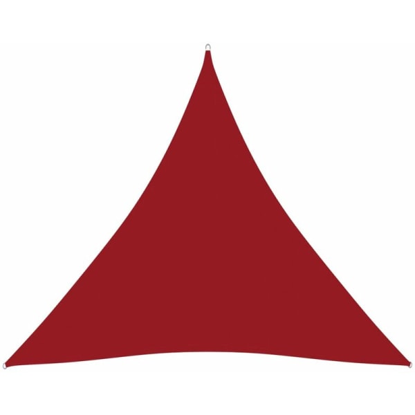 Parasoll Segel Triangulär Oxfordduk 4,5x4,5x4,5 m Röd