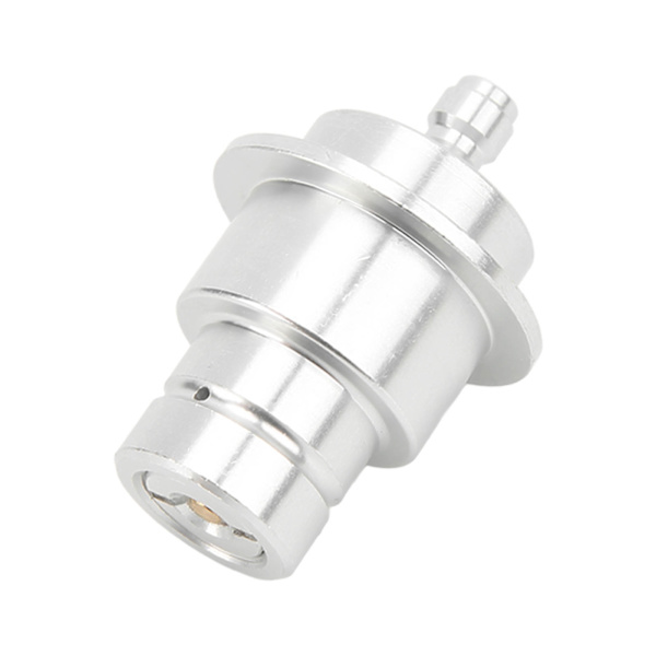 CO2 Adapter Aluminiumlegering 0,3 tum Snabb urkoppling Slitstark Hög hårdhet Soda Machine Connector Silver