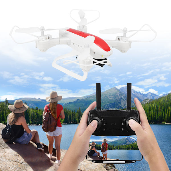 5 MP 2,4 GHz HD-drone Kaukosäädin Taittuva ammattimainen ilmakuvauksen QuadcopterValkoinen