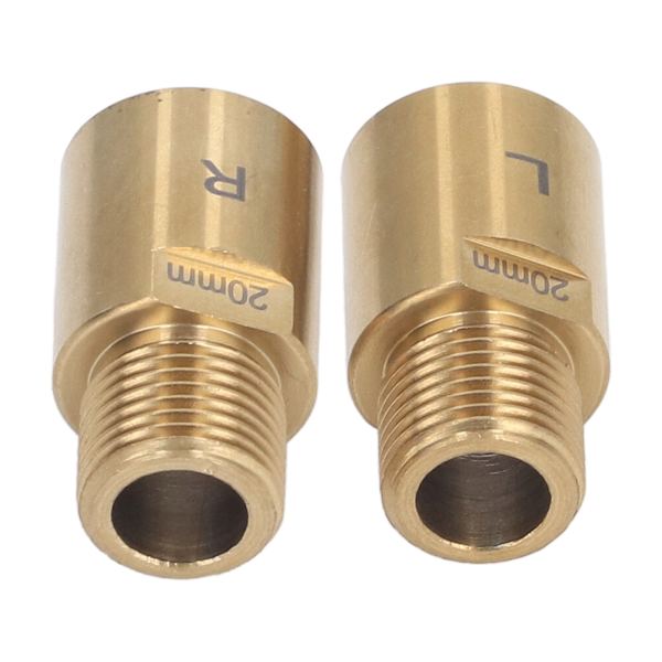 1 pari Polkupyörän Poljinpidennys Teräs 20mm Kulta Extended Pedal Spacer 9/16 tuuman kierteisille polkimille Pyörä
