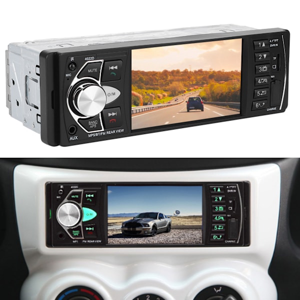 4,1 tuuman auton FM-stereo MP5 handsfree-soitin Bluetooth-mikrofonilla