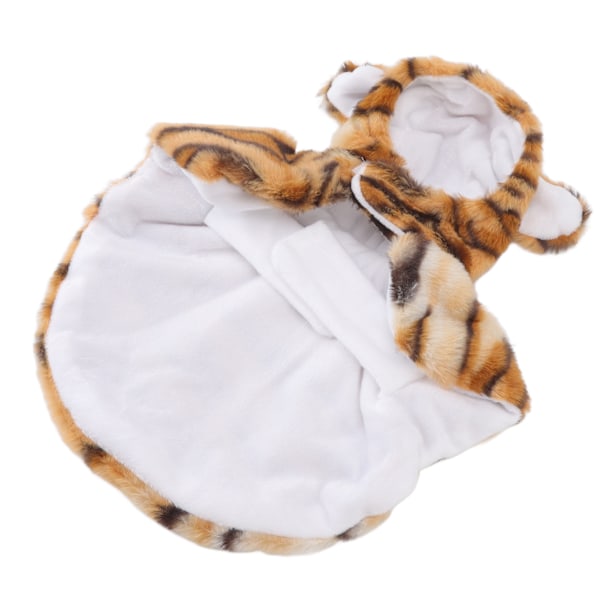 Dog Tiger Halloween kostym Klassisk Söt Varma slående färger Vackra Pet Cosplay Tiger Kläder för höst och vinter S