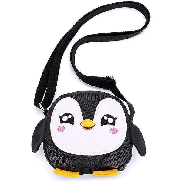 Barneveske med skulderrem Penguin Motiv Black