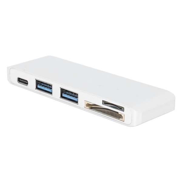 Type-C-sovitin 5-in-1 muistikortinlukija Multiport-sovitin USB 3.0 telakointiasema OS X -kannettavalle hopea