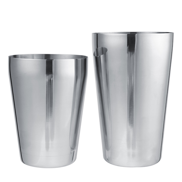 Rustfrit stål Wine Cocktail Shaker Set Blanding Fremstilling Drikkebeholder Barware (600/450 ml)