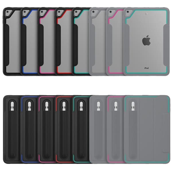 Kompatibel med iPad Mini (2019) elegant tri-fold etui - helt sort Svart black